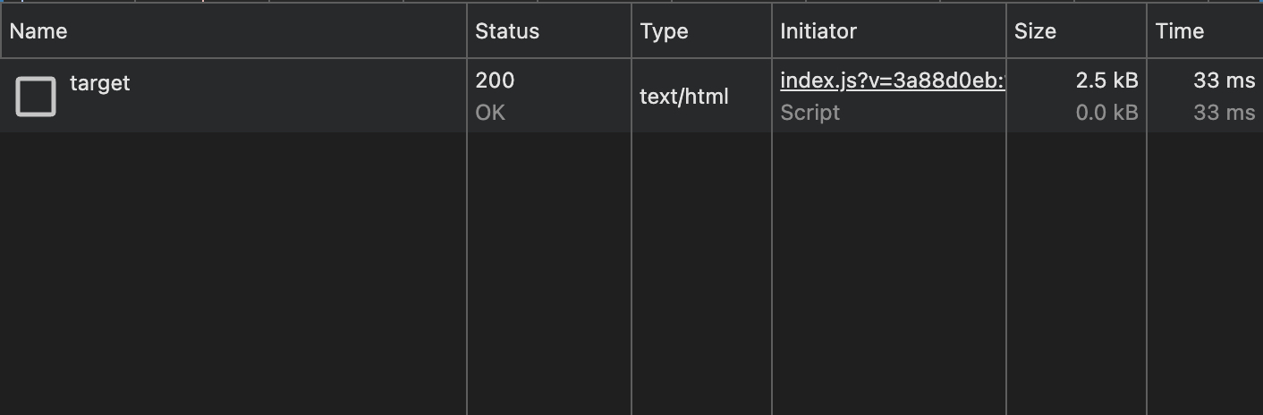 Astro Prefetch の様子
